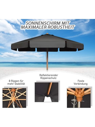 Sonnenschirm Ø300cm in Grau