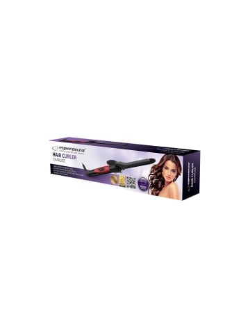 Lockenstab Schwarz & Rot - 16 mm Lockenstaab für perfekte Locken in Schwarz