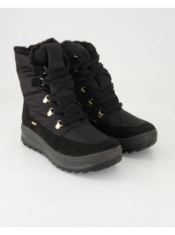 Schnürstiefeletten in Schwarz