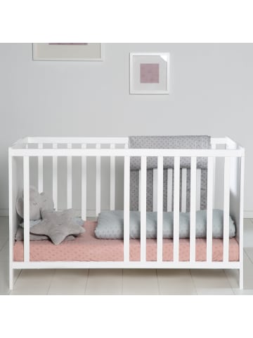 Beistellbett 60 x 120 cm höhenverstellbar - weiß