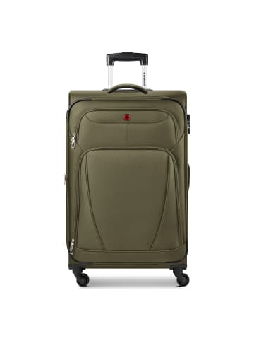 Beaumont 4 Rollen Trolley L 78 cm mit Dehnfalte olive