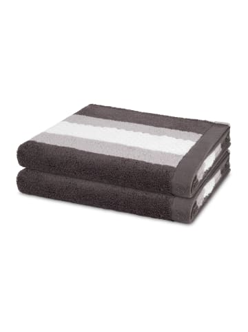 2 X Duschtuch im Set Harmony in Graphit