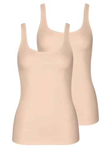 2er Pack Trägerhemd in nude
