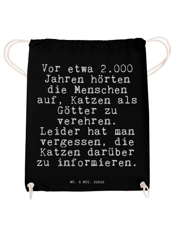 Jutebeutel Vor etwa 2.000 Jahren... mit Spruch in Schwarz