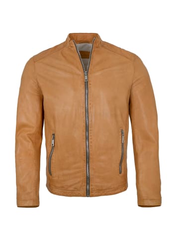 Lederjacke Lammnappa in Maisgelb