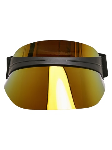 Visor in black/orangered