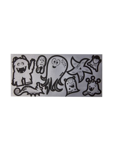ergobag Reflexie-Sticker Set Monster Silber