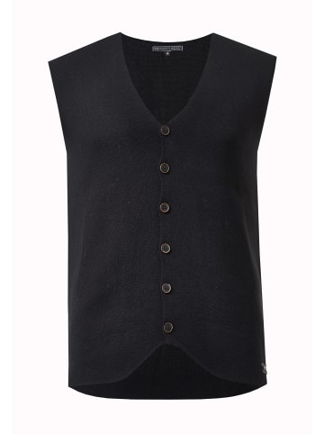 Strick Weste in Schwarz