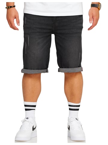 Shorts - S2ALOJA Kurze Hose Jeans Bermuda Stretch Regular-Fit in Black_421