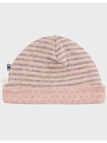 Baby-Mütze in Rose Melange