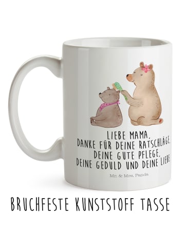 Kinderpott Bär Kind mit Spruch in Weiß
