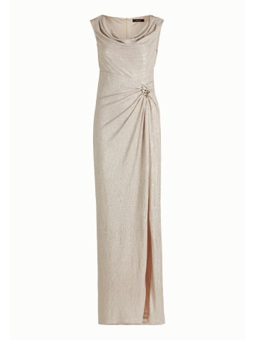 Abendkleid im Glitzer-Look in Cream/Silver