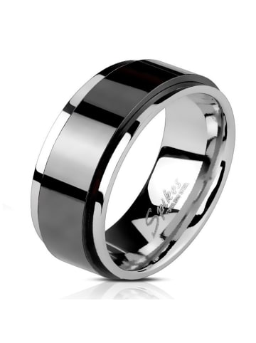 Ring in Silber, Schwarz