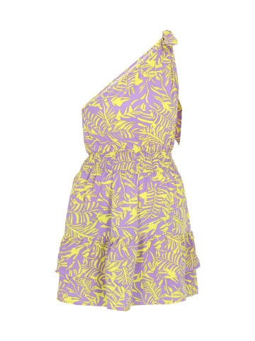 Women Dress in Violet Multicolor