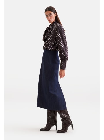 Ausgestellte Bluse Regular in Braun