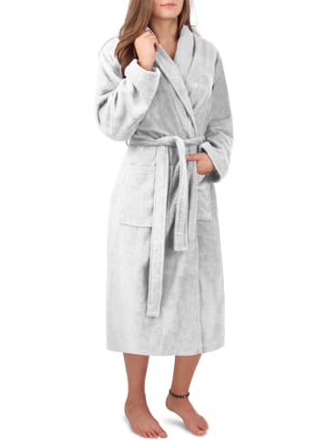 Damen Premium Bademantel Basic in Weiß