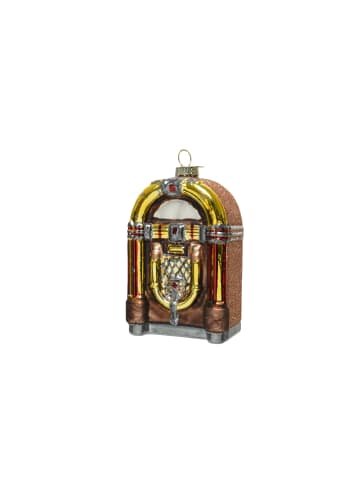 Baumschmuck Juxebox Glas Anhänger glitzernd in braun