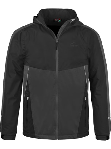 Kinder Regenjacke mit Fleecefutter Wasilla in Schwarz