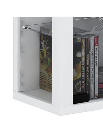 Vitrinenschrank Vitrosa Weiß 59 x 18 cm