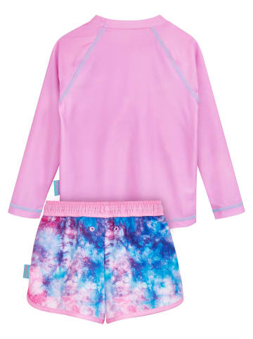 UV-Schutz Bade-Set 1/1-Arm Batik in violett