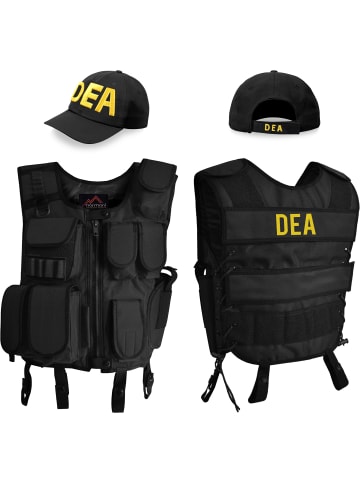 Kostüm bestehend aus Weste, Patch und Cap in DEA