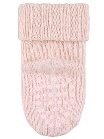 ABS Krabbelsocken Wolle in hellrosa