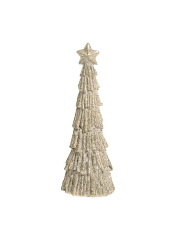 Deko Weihnachtsbaum mit Glitzer in verte