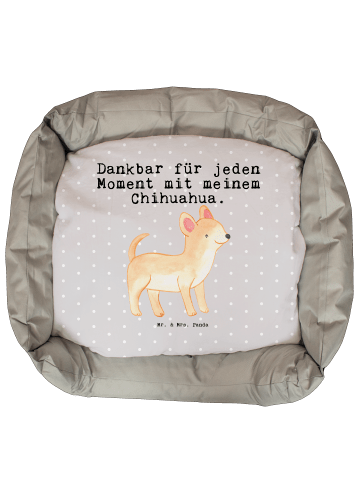 Hundematte Chihuahua Moment mit Spruch in Grau Pastell
