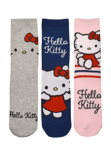 5er Pack Hello Kitty Socken Sneaker Strümpfe in Mehrfarbig