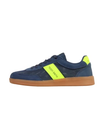 Sneaker aus Leder Blau