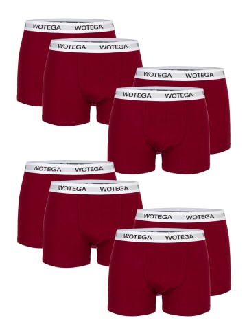 8er-Set: Boxershorts Joe in Bordo