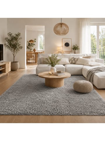 Hochflor-Teppich Aloha in grau