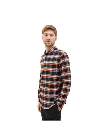 Langarmhemd in navy colorful check