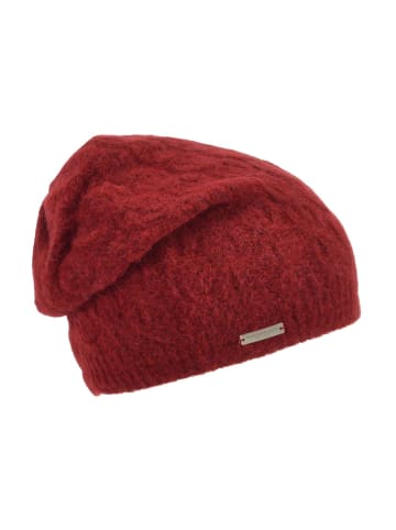Strickmütze in rot