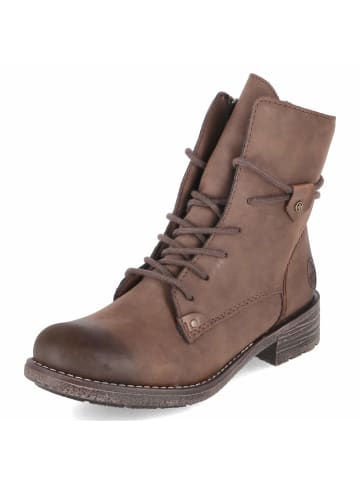 Schnürstiefeletten in braun