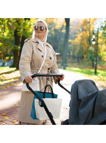 Karabiner für Kinderwagen 2er Set 5kg Tragkraft in Schwarz