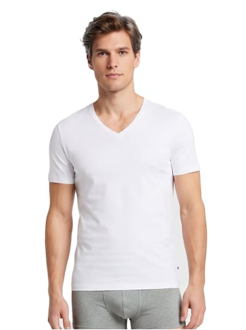 Seidensticker 4er Pack Herren T-Shirt 1/2 Arm in weiss-schwarz