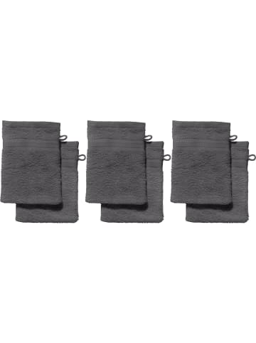 Frottier Waschhandschuh 6er-Pack Chicago in anthrazit