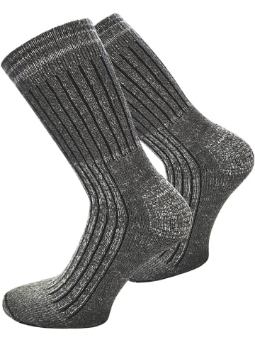 6 Paar Jeanssocken mit Frotteesohle in Grau