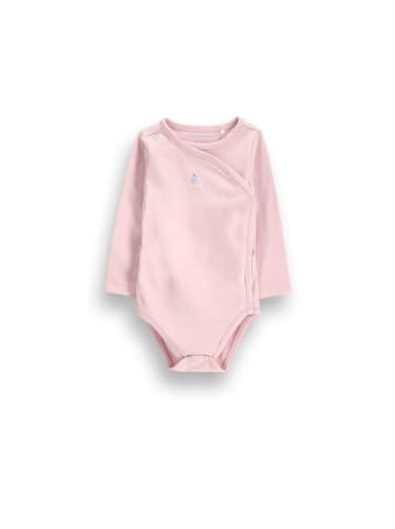 Umschlagbody mit langen Ärmeln in gedämpftes Rosa