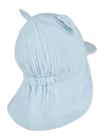 Schirmmütze mit Nackenschutz Ohren in bleu