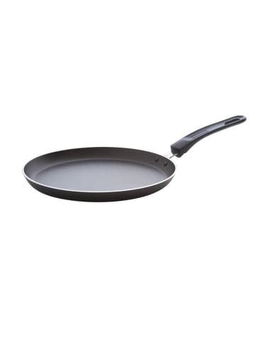Crêpespfanne Edelstahl Crêpe Meister Pfanne in Schwarz