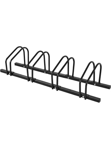 Fahrradständer für 4 Räder in Schwarz