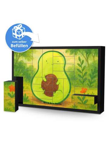 Adventskalender Avocado Kern Design ohne Spruch in Weiß