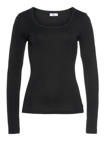 Longsleeve in schwarz