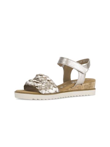 Keilsandaletten in gold