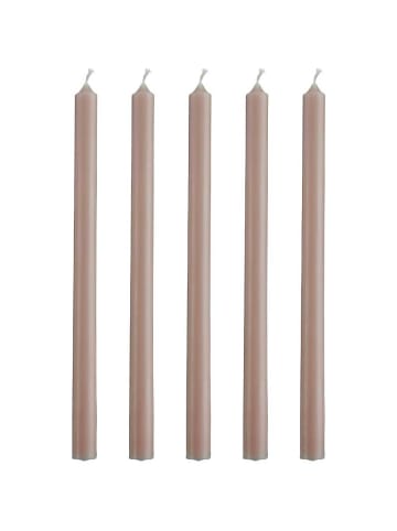 DÜNNE Kerze ROSA MALVE Ø 1,3 cm Länge 20 cm 5er Set