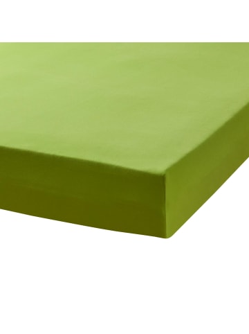Spannbettlaken Premium Interlock in apfelgrün