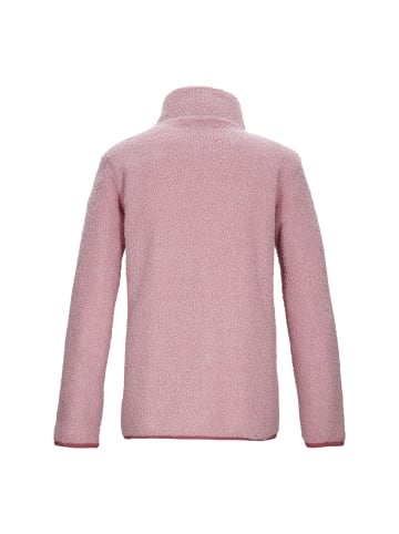 Sherpajacke mit Stehkragen in Rose4011