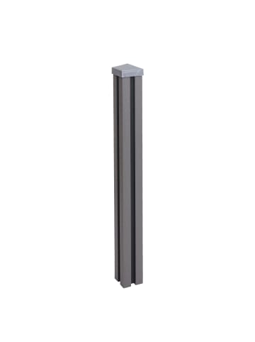 WPC-Pfosten Savoie für WPC-Zaun, 98cm, grau